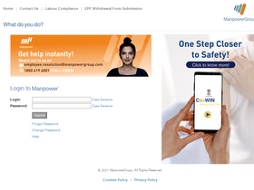 'manpoweronline.in' screenshot