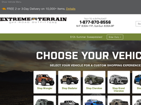 'extremeterrain.com' screenshot