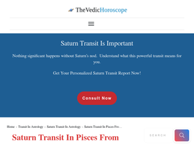 'thevedichoroscope.com' screenshot