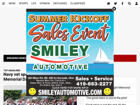 'norwalkreflector.com' screenshot