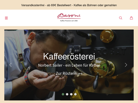 basoni-kaffee.de homepage screenshot