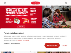 'podravka.hr' screenshot