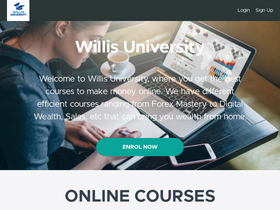 'willisuniversity.com' screenshot