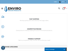 'envirodesignproducts.com' screenshot