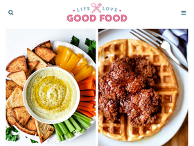 'lifeloveandgoodfood.com' screenshot
