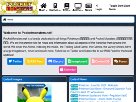 'pocketmonsters.net' screenshot