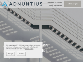'adnuntius.com' screenshot