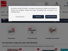 'decitre.fr' screenshot