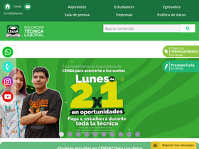 'censa.edu.co' screenshot