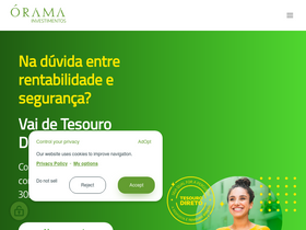 'orama.com.br' screenshot