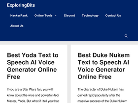 'exploringbits.com' screenshot