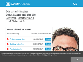 'lohnanalyse.ch' screenshot