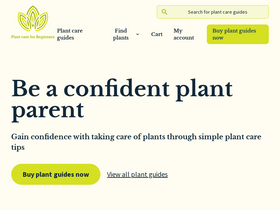 'plantcareforbeginners.com' screenshot