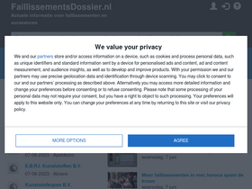 'faillissementsdossier.nl' screenshot