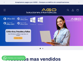 agosoluciones.co homepage screenshot
