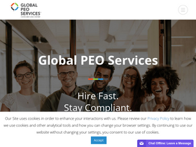 'globalpeoservices.com' screenshot