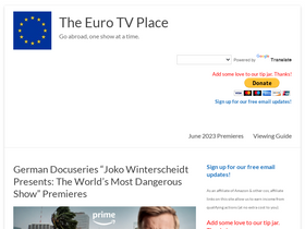 'theeurotvplace.com' screenshot