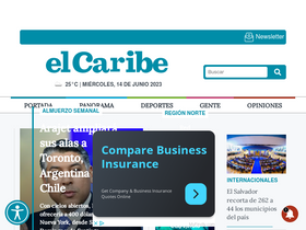 'elcaribe.com.do' screenshot