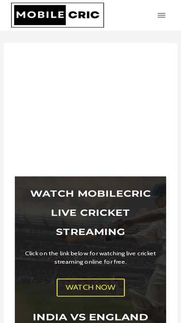 Mobilecric live cricket online ipl