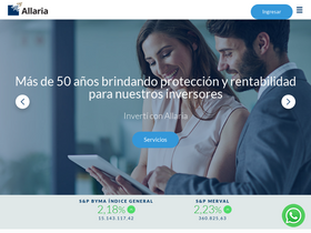 'allaria.com.ar' screenshot