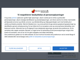 'heste-nettet.dk' screenshot