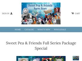 sweetpeafriendsbookstore.com homepage screenshot