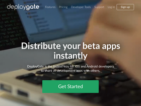 'deploygate.com' screenshot