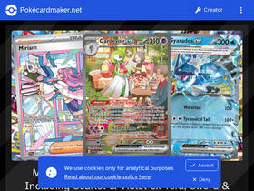 'pokecardmaker.net' screenshot