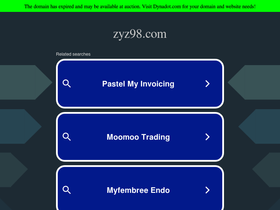 'zyz98.com' screenshot