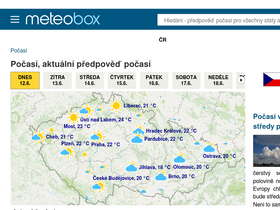 'meteobox.cz' screenshot