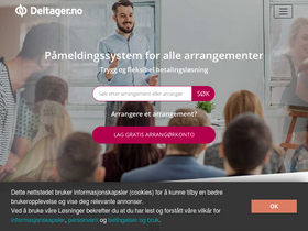 'deltager.no' screenshot