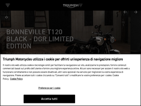 'triumphmotorcycles.it' screenshot