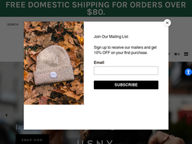 UPSTATE STOCK website screenshot