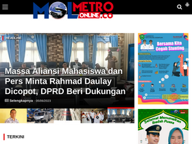 'metro-online.co' screenshot