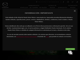 'mazda.mx' screenshot