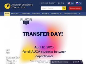 'auca.kg' screenshot
