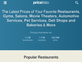 'pricelisto.com' screenshot