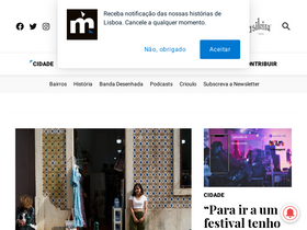 'amensagem.pt' screenshot