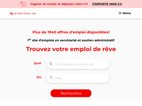 'secretaire-inc.com' screenshot