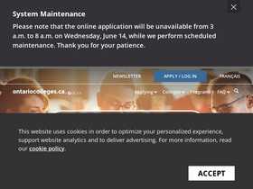 'ontariocolleges.ca' screenshot