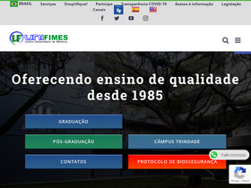 'unifimes.edu.br' screenshot