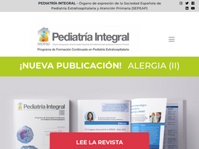 'pediatriaintegral.es' screenshot