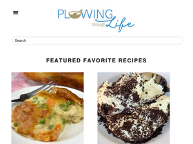 'plowingthroughlife.com' screenshot