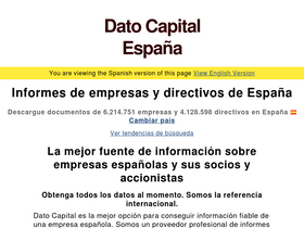 'datocapital.es' screenshot