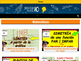 'profesor10demates.com' screenshot