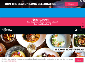 'visithoustontexas.com' screenshot