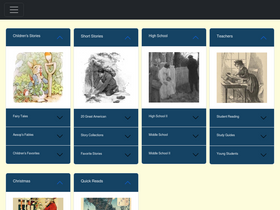 'americanliterature.com' screenshot
