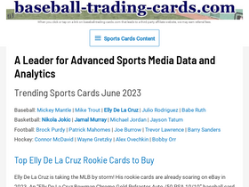 'baseball-trading-cards.com' screenshot
