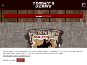 tommysjerky.com homepage screenshot