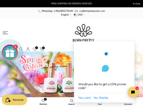 'bornpretty.com' screenshot